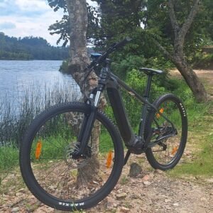 Electric bike rental near Lake Kivu in Kibuye Karongi Rwanda
